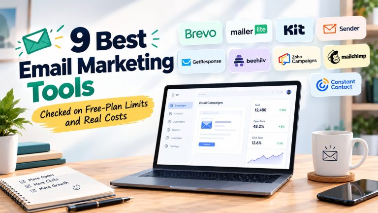 Email marketing tools compared: 9 popular options checked on free-plan limits and real costs