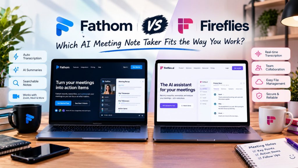 Fathom vs Fireflies: which AI meeting note taker fits the way you work