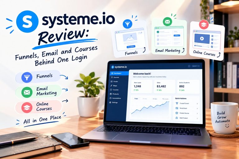 Systeme.io review: funnels, email and courses behind one login